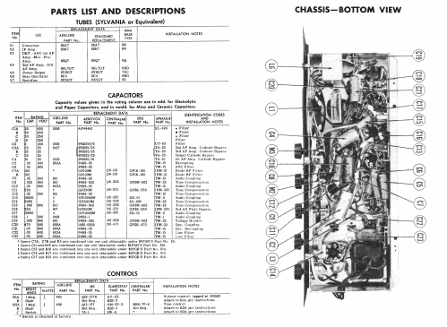 Airline 94GAA3654A; Montgomery Ward & Co (ID = 390437) Radio