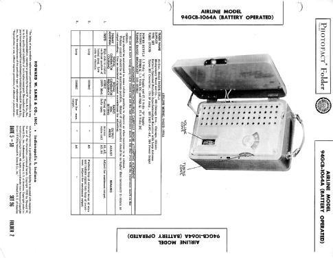 Airline 94GCB-1064A ; Montgomery Ward & Co (ID = 2410418) Radio