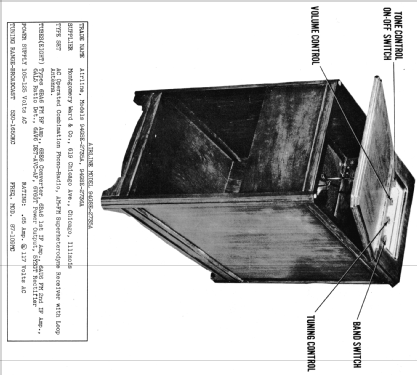 Airline 94GSE-2735A; Montgomery Ward & Co (ID = 1435045) Radio