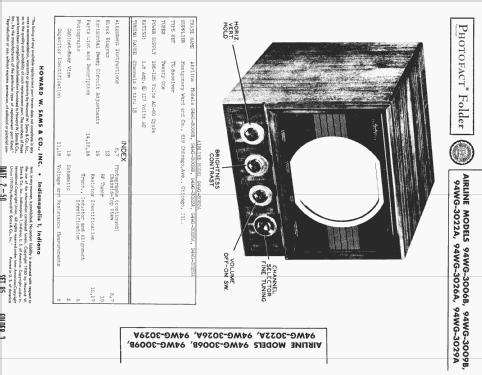 Airline 94WG-3006B ; Montgomery Ward & Co (ID = 1571731) Television