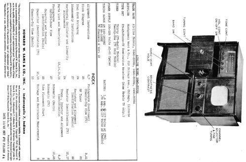 Airline 94WG-3008A; Montgomery Ward & Co (ID = 1435299) TV Radio