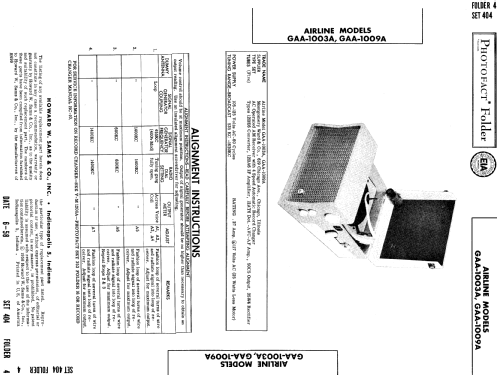 Airline GAA-1003A ; Montgomery Ward & Co (ID = 815035) Radio