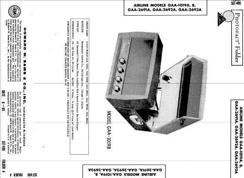 Airline GAA-1019A ; Montgomery Ward & Co (ID = 586955) R-Player