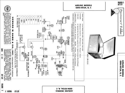 Airline GEN-1012A ; Montgomery Ward & Co (ID = 678691) R-Player