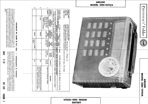 Airline GEN-1090A ; Montgomery Ward & Co (ID = 551379) Radio