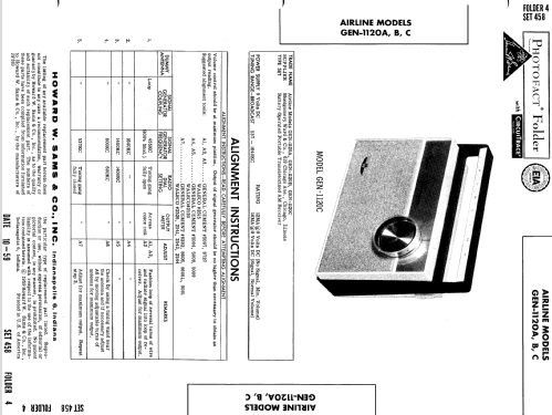 Airline GEN-1120A ; Montgomery Ward & Co (ID = 595138) Radio