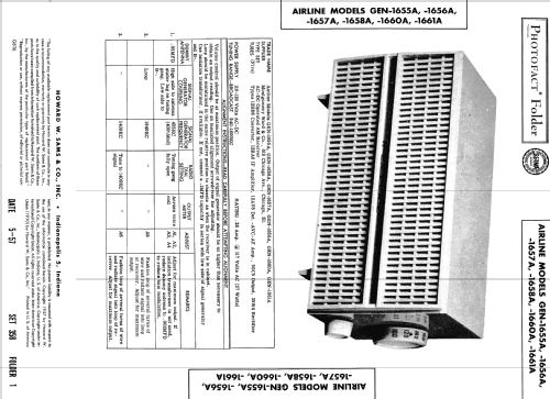 Airline GEN-1655A ; Montgomery Ward & Co (ID = 1811179) Radio