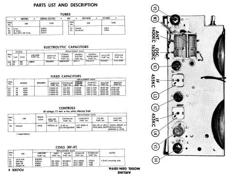 Airline GEN-1819A ; Montgomery Ward & Co (ID = 551772) Radio