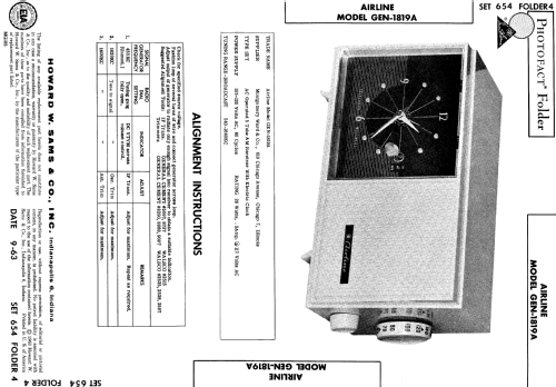 Airline GEN-1819A ; Montgomery Ward & Co (ID = 551773) Radio