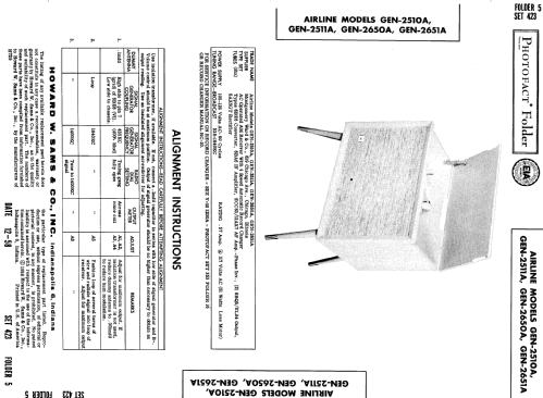 Airline GEN-2510A ; Montgomery Ward & Co (ID = 741812) Radio