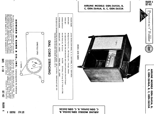 Airline GEN-2645B ; Montgomery Ward & Co (ID = 603473) Radio