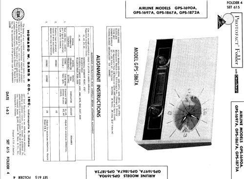 Airline GPS-1867A ; Montgomery Ward & Co (ID = 551805) Radio