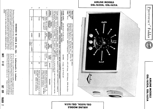 Airline GSL-1650A ; Montgomery Ward & Co (ID = 551402) Radio