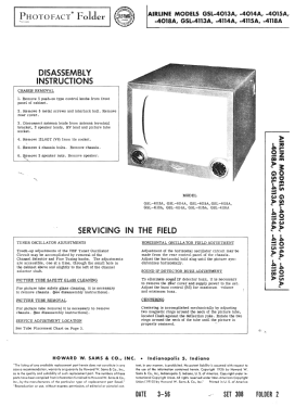 Airline GSL-4014A; Montgomery Ward & Co (ID = 2755686) Television