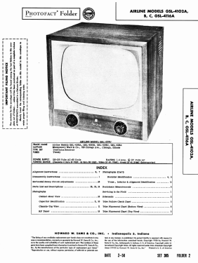 Airline GSL-4102B ; Montgomery Ward & Co (ID = 2716645) Television