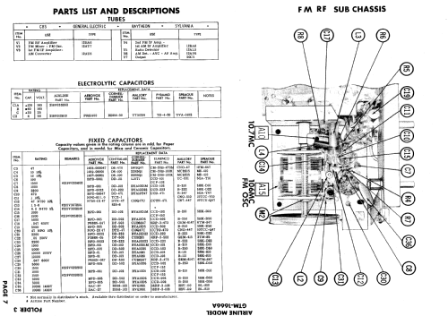 Airline GTM-1666A ; Montgomery Ward & Co (ID = 606668) Radio