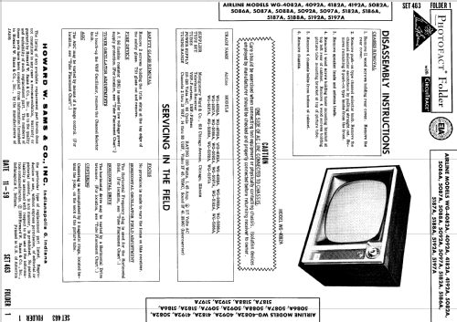 Airline WG-4082A, WG-4092A ; Montgomery Ward & Co (ID = 633376) Television