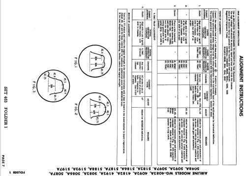 Airline WG-4082A, WG-4092A ; Montgomery Ward & Co (ID = 633382) Television