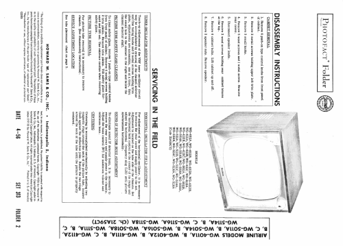 Airline WG-4112A Code 21A59CT; Montgomery Ward & Co (ID = 2150014) Television