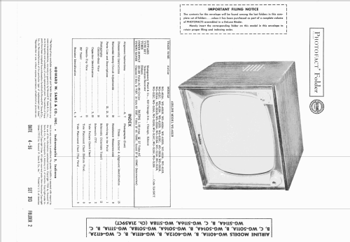 Airline WG-4112C Code 21A59CT; Montgomery Ward & Co (ID = 2150045) Television