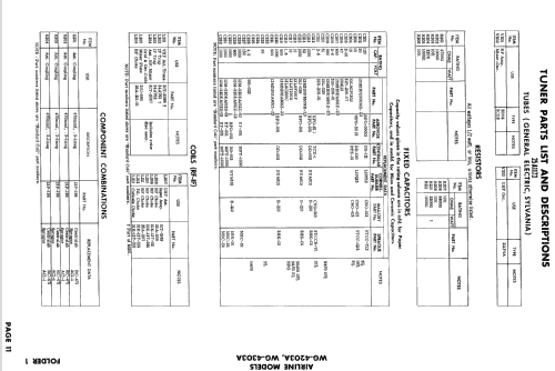 Airline WG-4303A ; Montgomery Ward & Co (ID = 916303) Television