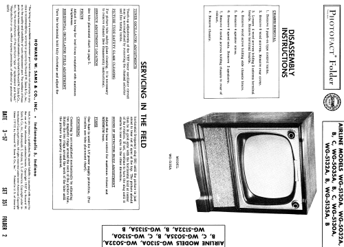 Airline WG-5035A ; Montgomery Ward & Co (ID = 1857629) Television