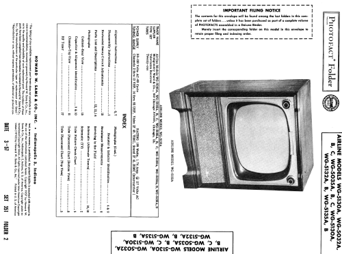 Airline WG-5035A ; Montgomery Ward & Co (ID = 1857649) Television