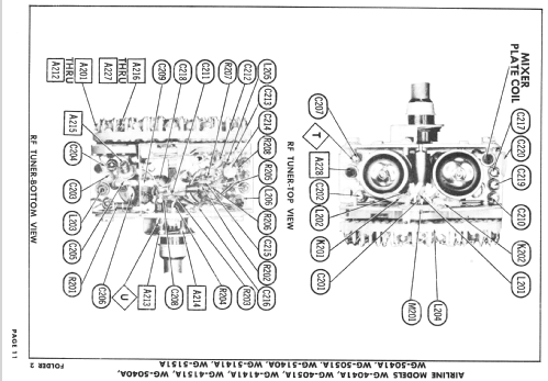 Ch= WG-4041A; Montgomery Ward & Co (ID = 2572646) Television