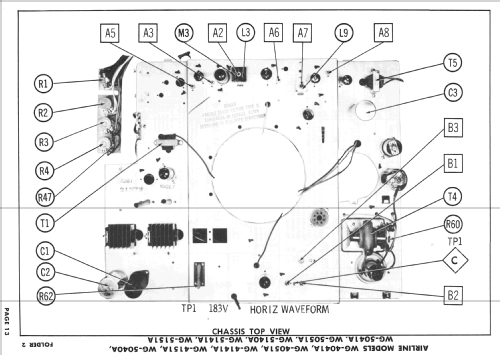 Ch= WG-4041A; Montgomery Ward & Co (ID = 2572647) Television