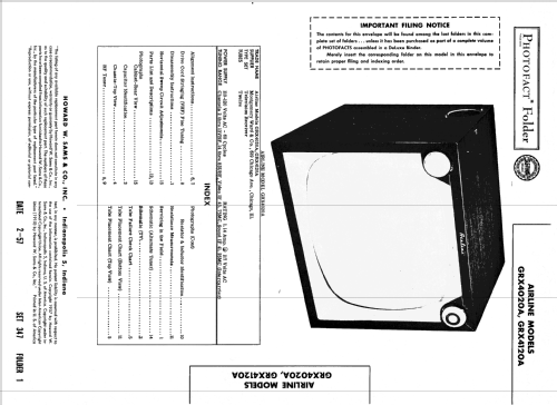 GRX4020A ; Montgomery Ward & Co (ID = 1834532) Television