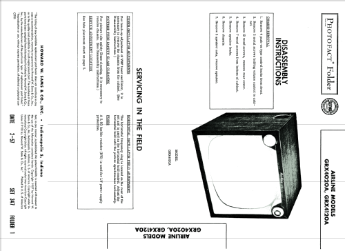 GRX4020A ; Montgomery Ward & Co (ID = 1834533) Television