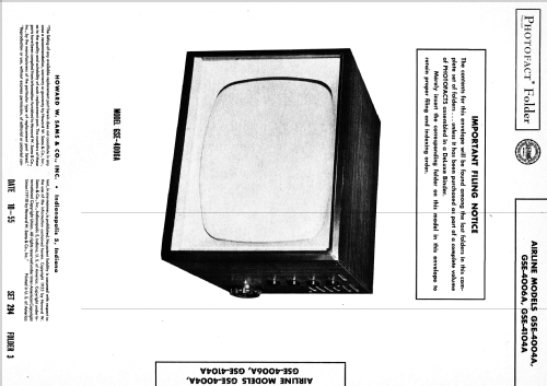 GSE4004A; Montgomery Ward & Co (ID = 2652202) Television