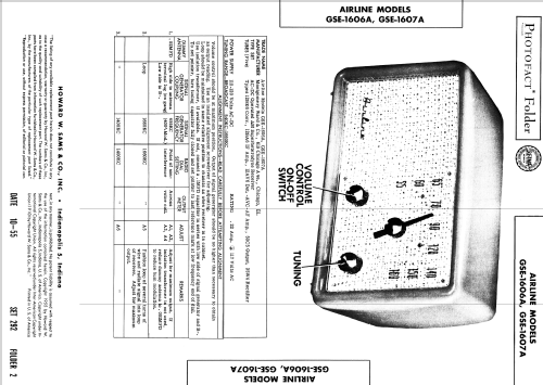 GSE-1607A; Montgomery Ward & Co (ID = 2645643) Radio