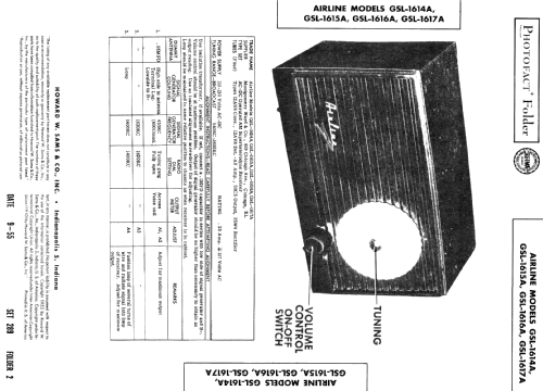 Airline GSL-1614A ; Montgomery Ward & Co (ID = 388036) Radio