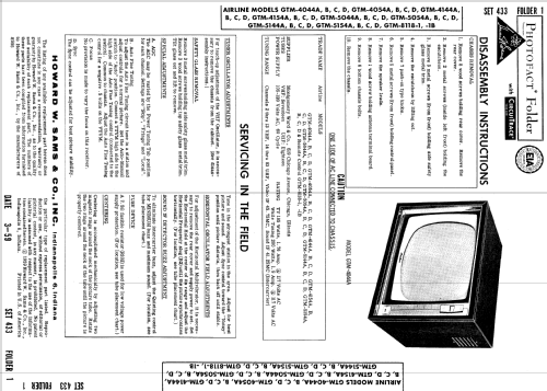 GTM-4044A ; Montgomery Ward & Co (ID = 873844) Television