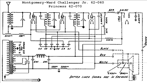 Princess 62-070 Ch= 26W; Montgomery Ward & Co (ID = 554309) Radio