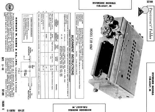 Riverside FJB-6567; Montgomery Ward & Co (ID = 581493) Car Radio