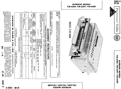 Riverside FJB-6684 ; Montgomery Ward & Co (ID = 605077) Car Radio