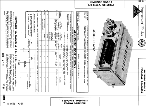 Riverside FJB-6689A; Montgomery Ward & Co (ID = 548828) Car Radio