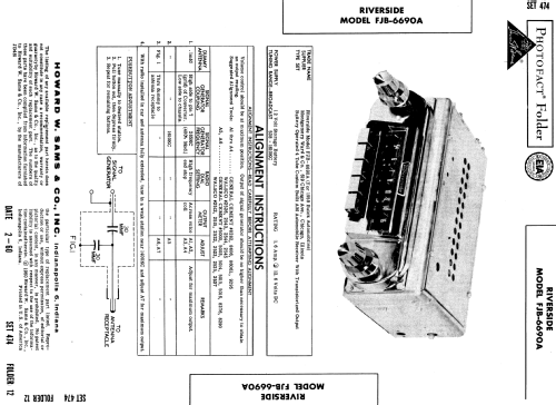 Riverside FJB-6690A; Montgomery Ward & Co (ID = 548833) Car Radio