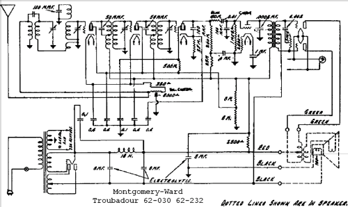 Troubadour 62-030 Ch= 32W; Montgomery Ward & Co (ID = 554335) Radio