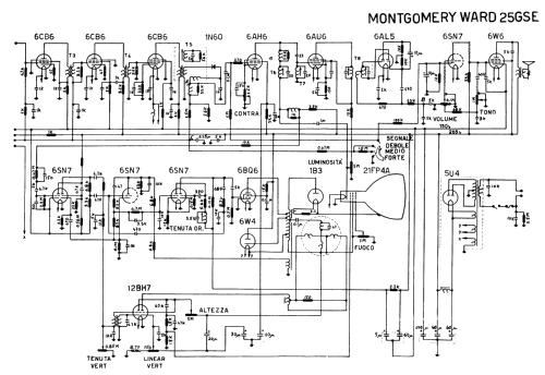 TV Set 25 GSE; Montgomery Ward & Co (ID = 2947363) Television