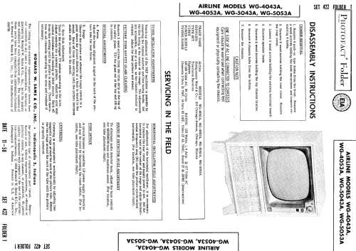 Airline WG-4043A ; Montgomery Ward & Co (ID = 914734) Television