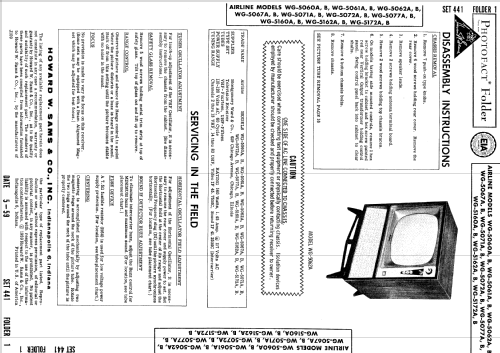 WG-5060B ; Montgomery Ward & Co (ID = 886900) Television