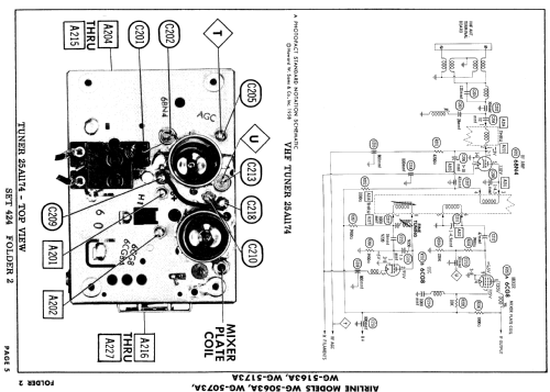 WG-5073A ; Montgomery Ward & Co (ID = 917956) Television