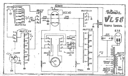 Voltmètre Électronique VL 58; Mordant, H.,Radio (ID = 3009405) Equipment