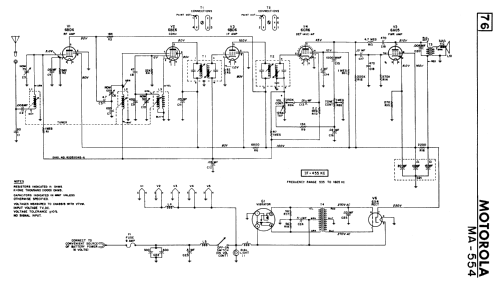 MA-554 ; Motorola Canada Ltd. (ID = 2311841) Car Radio