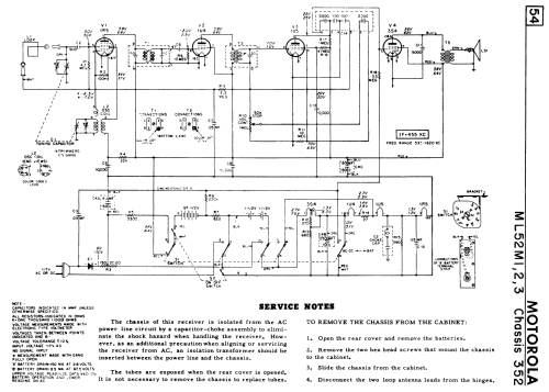 ML52M Ch= HS-352; Motorola Canada Ltd. (ID = 2332423) Radio