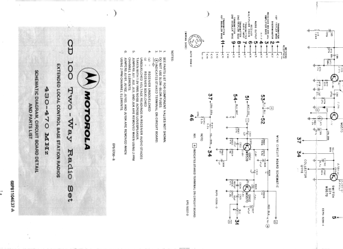 Sprechfunkgerät CD 100 UHF; Motorola GmbH; (ID = 1834426) Commercial TRX