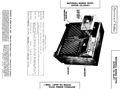 107F31B Ch= HS87; Motorola Inc. ex (ID = 946464) Radio